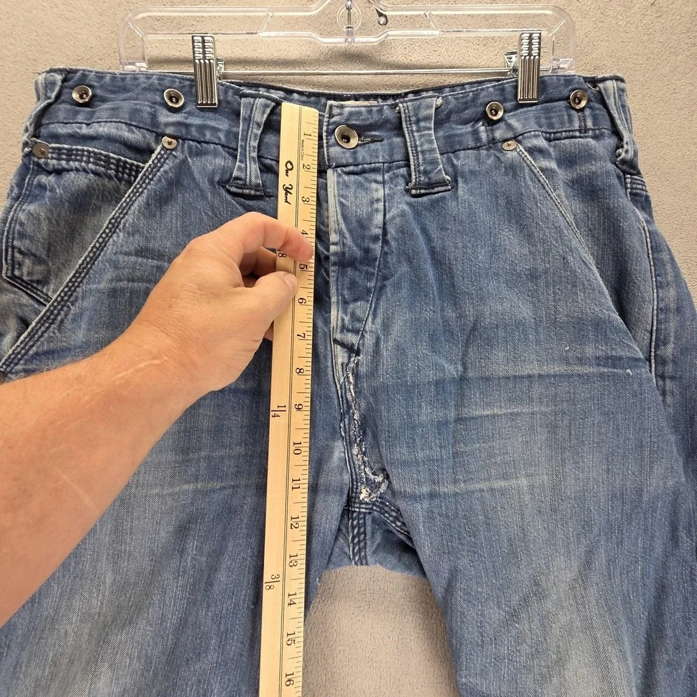 Vintage Levis Engineered Jeans Mens 34x34 Blue Buckle Back Button Fly